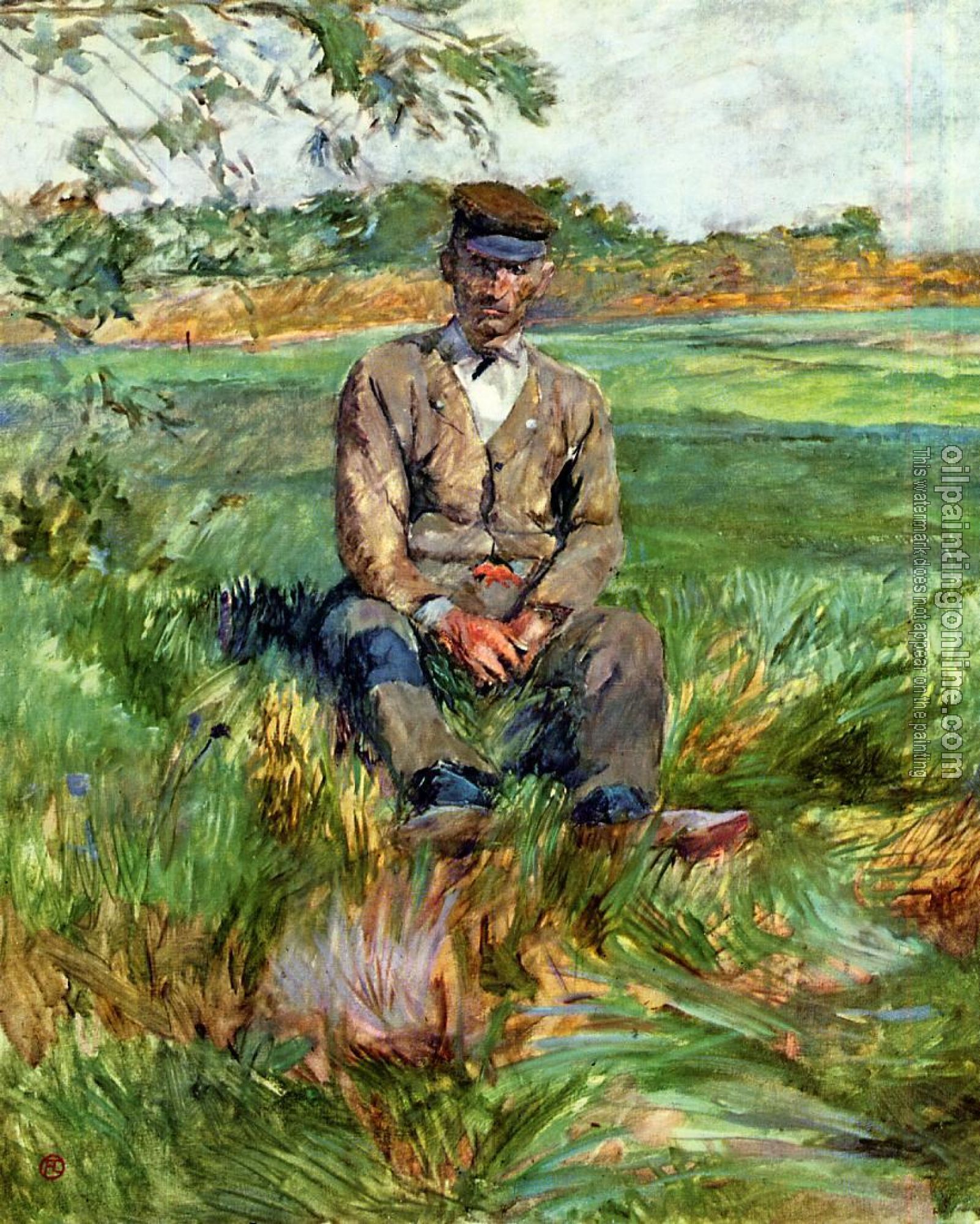 Toulouse-Lautrec, Henri de - A Laborer at Celeyran